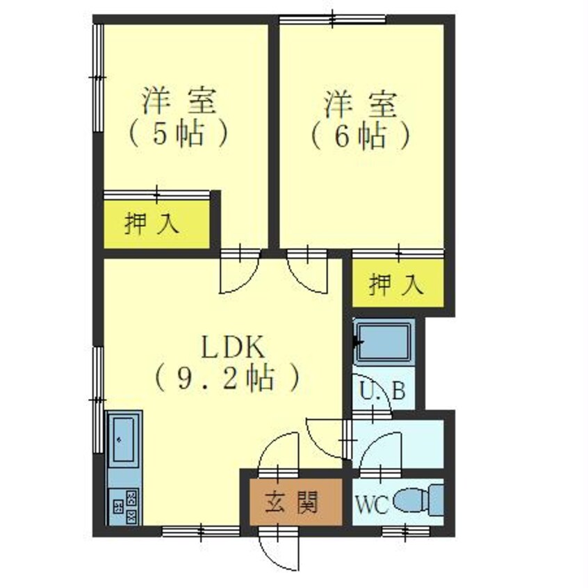 間取図 第5ピアパレス中島