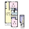 メゾンＫＴ６号棟 2LDKの間取り
