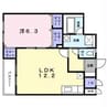 ジュネス松陰 1LDKの間取り
