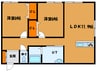 CASA BREZZA 2LDKの間取り