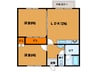 コーポはまなす 2LDKの間取り