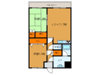 間取図 ジュエルタウン湯川Ⅲ