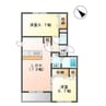 レジデンスプリンシパル 2LDKの間取り