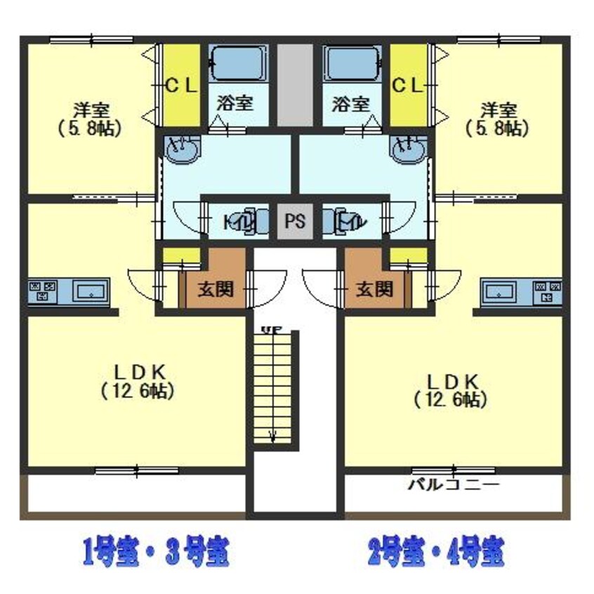 間取図 クラビーアネックス