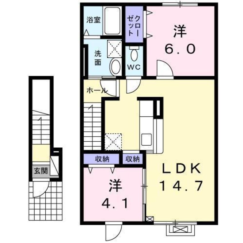 間取図 ローレル榎本