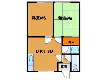 間取図 コーポ富岡