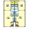 ピュアパレス柏木 1LDKの間取り