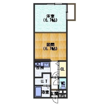 間取図 ノースコート深堀Ⅲ