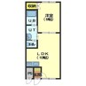 ピュアパレス深堀 1LDKの間取り