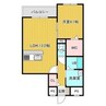 Amu.K 1LDKの間取り