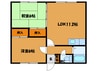 コーポ駒場 2LDKの間取り