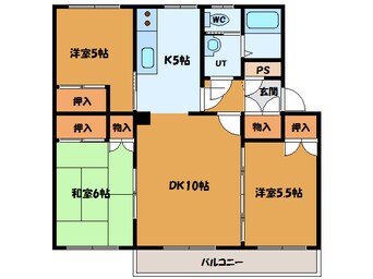 間取図 テレパレス函館柳