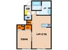 D-room七重浜 1LDKの間取り