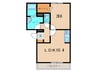 D-room湯川 1LDKの間取り