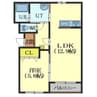 ルミウス 1LDKの間取り