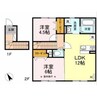 グリーンリーフ山の手 2LDKの間取り