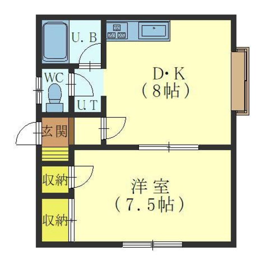 間取図 グリーンカーサフジ