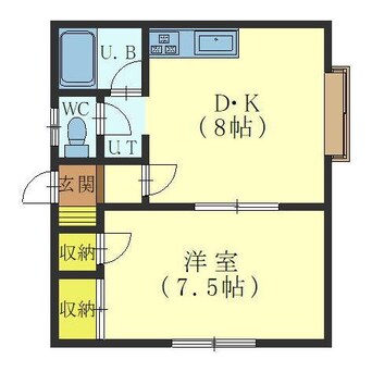 間取図 グリーンカーサフジ