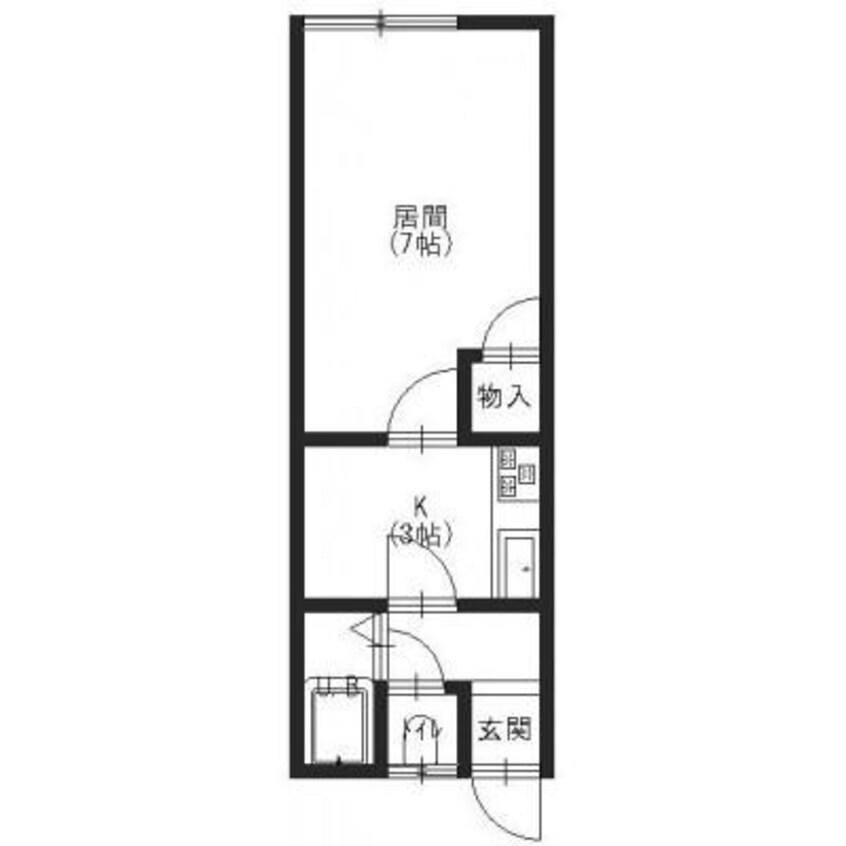 間取図 シャルム七重浜