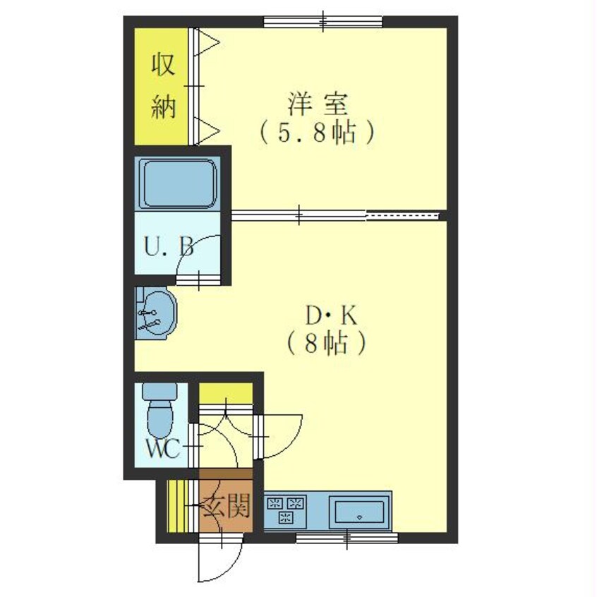 間取図 グロリアハイツ深堀