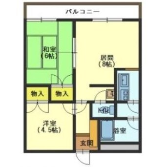 間取図 第2シャトウはまなす