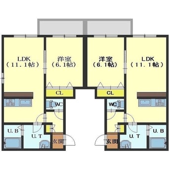間取図 プルミエール深堀