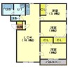 グランメール本通Ⅰ 3LDKの間取り