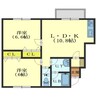 日吉ヶ丘ハイツ 2LDKの間取り
