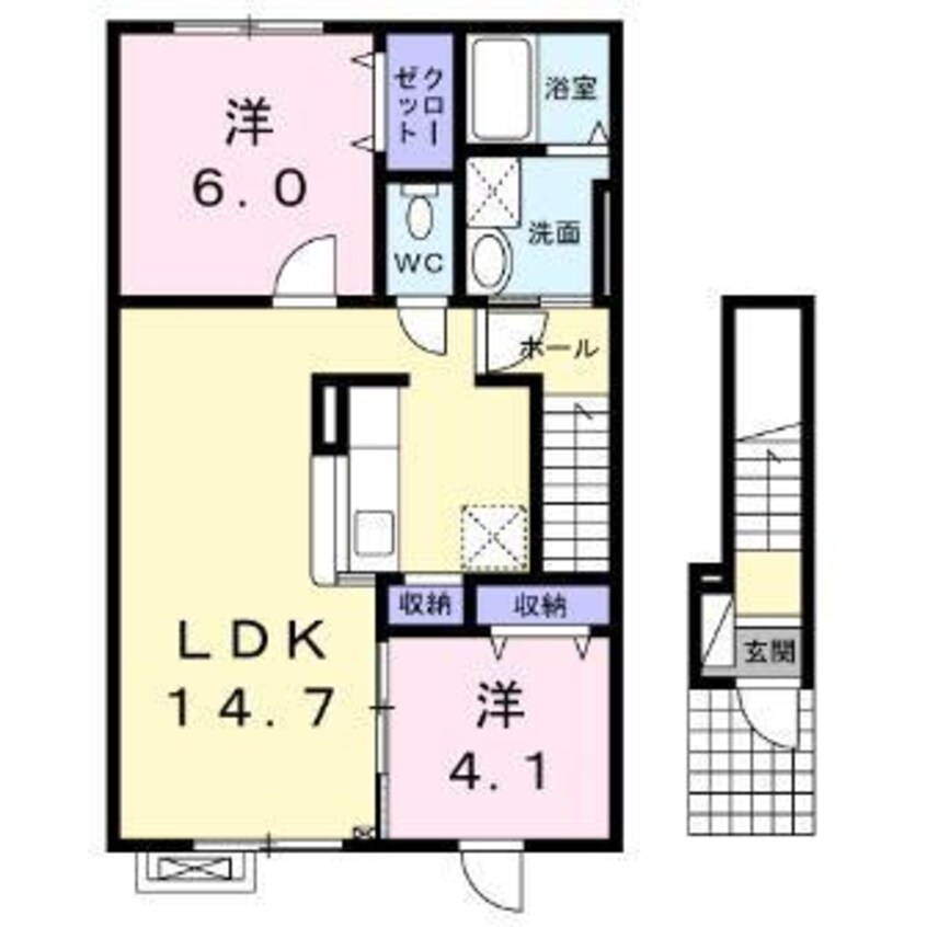 間取図 フェリースⅡ