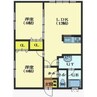 Sakura Apartments 2LDKの間取り