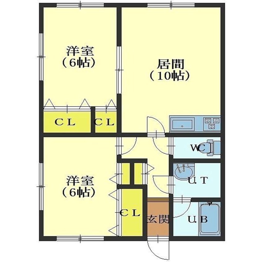 間取図 ハイツウッドベル