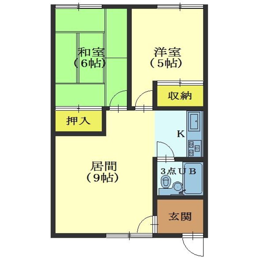 間取図 コーポはまなす