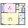パシフィックヒルズ函館 1LDKの間取り