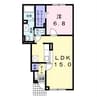 グランハイム・エフ 1LDKの間取り