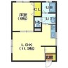 T&KⅡ 1LDKの間取り