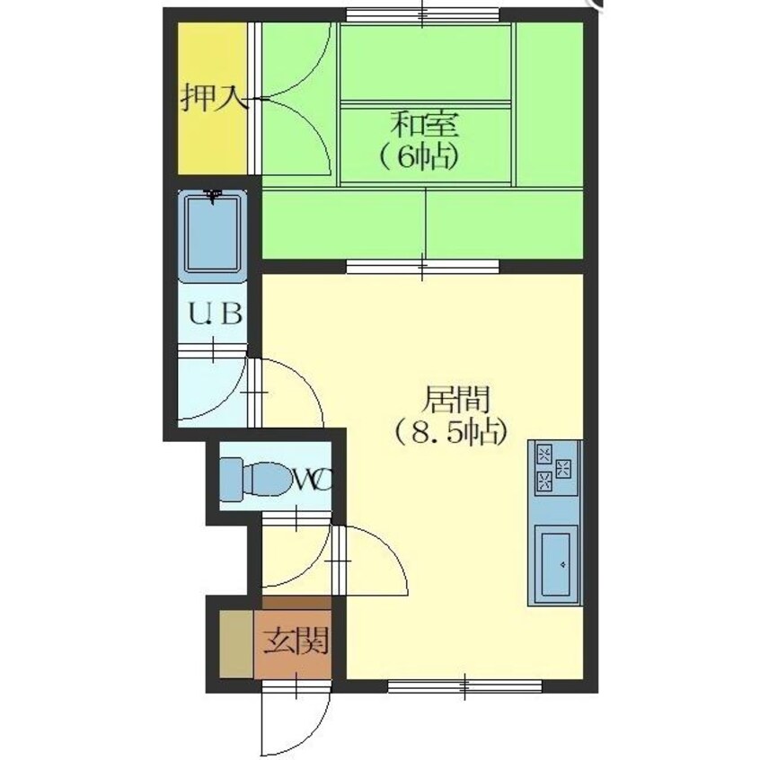 間取図 かしわぎハイツ