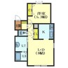 アイウィル 1LDKの間取り