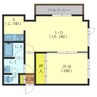 ニューパレス函館 1LDKの間取り