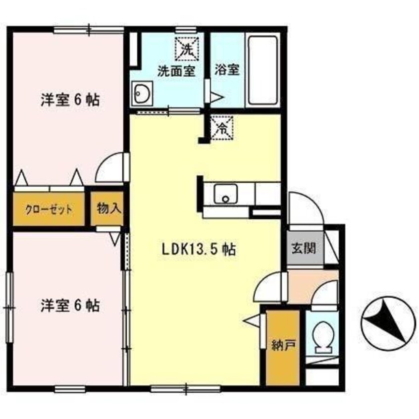 間取図 ウィルモア白鳥