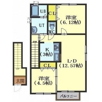 間取図 Clair SharmB（クレールシャルムB）