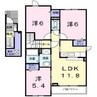 エルムプラシード6号館 3LDKの間取り