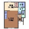 ASTI-S1 1LDKの間取り