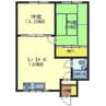晴海荘 2LDKの間取り