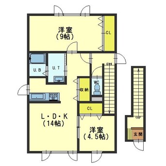 間取図 コスモレジデンスゆめみⅡ