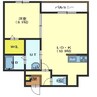 ラ　シャルマ 1LDKの間取り