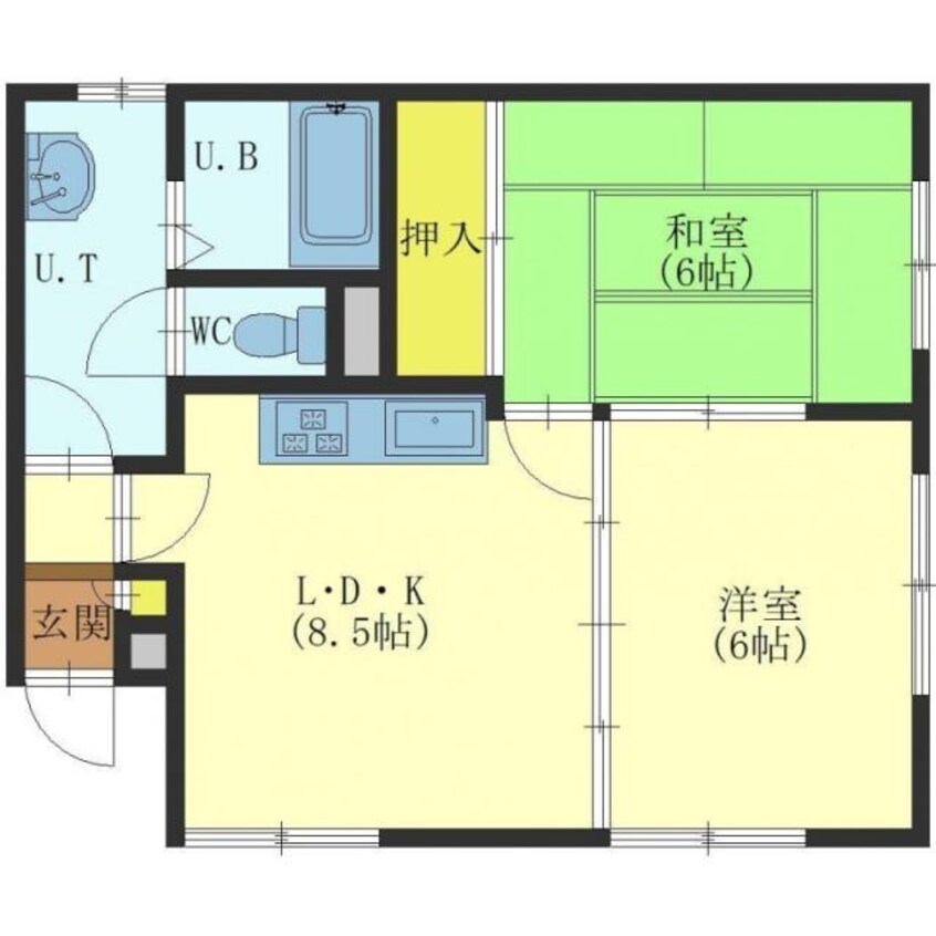 間取図 ビラコート山辺