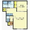 LaLa ララ 1LDKの間取り