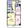 カルム日吉 2LDKの間取り