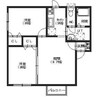 タイム日吉 2LDKの間取り