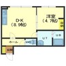 KIKI 1DKの間取り